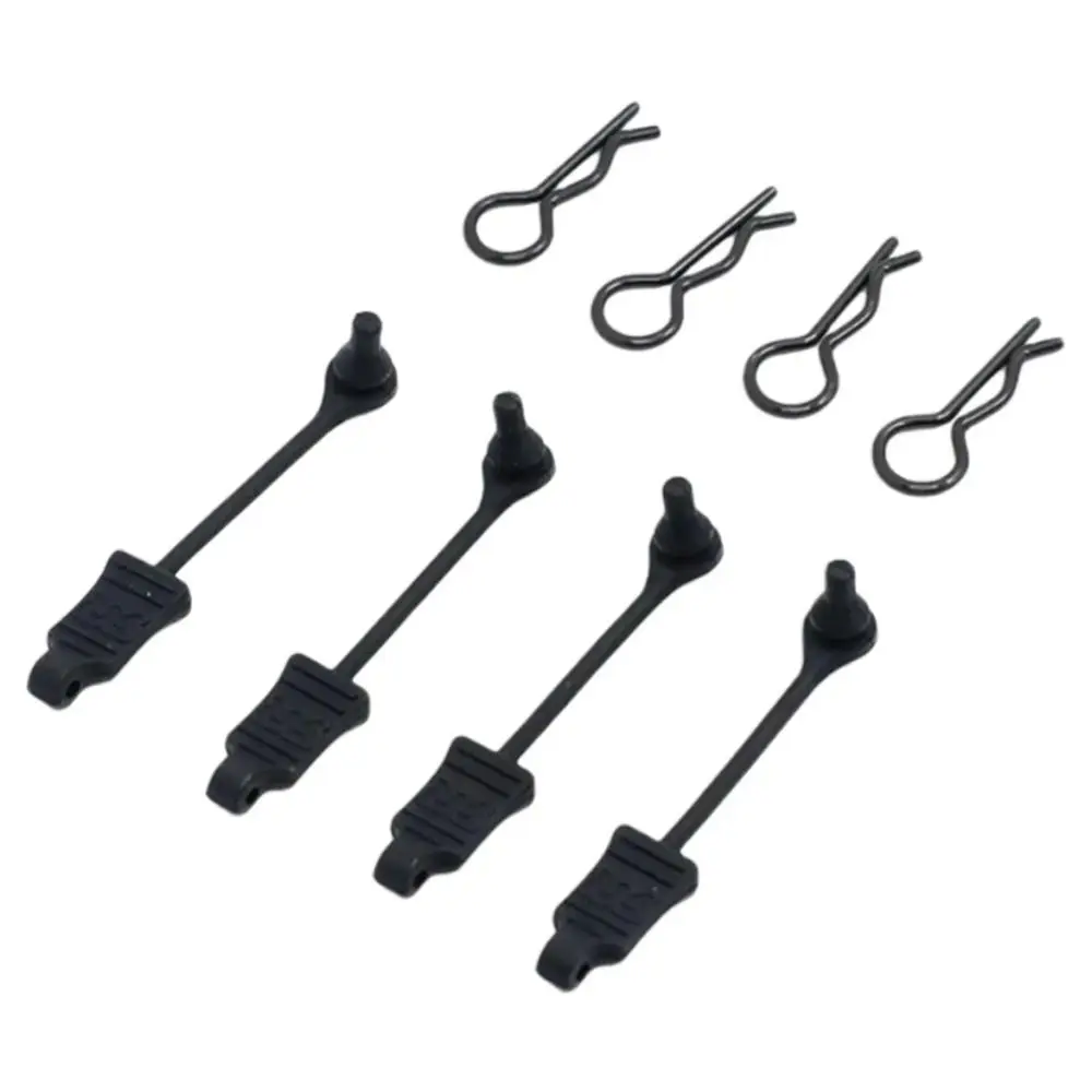 8pcs Post Column Mount Clips Body Clip Retainer Bent Springy R Pins R Pins Clips Retainer Plastic for 1/10 Body Shell/Arrma RC