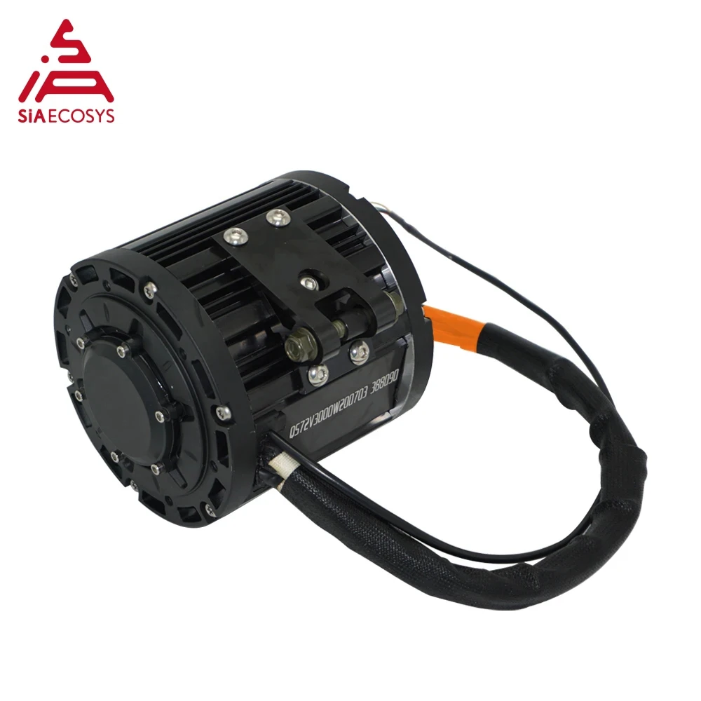 QS Motor 138 4000W V1 72V Mid Drive Motor 7500W Max Continuous 90H 100KPH High Speed High-Performance for E-Scooter E-Motorcycle
