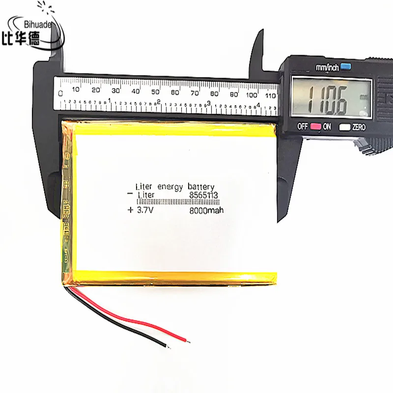 بطارية ليثيوم أيون ، 3.7 مللي أمبير ، 8000 ، 8565113 لتر ، للكمبيوتر اللوحي والكمبيوتر الشخصي ، GPS ، mp3 ، mp4