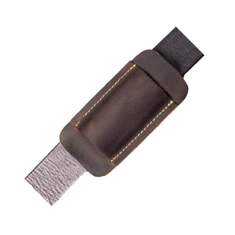 Bainha para facas couro real 5 polegadas, facas bolso dobráveis, bainhas, coldres, f1cd