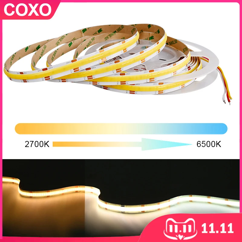 Рисунок 1 - Светодиодные ленты COB CCT