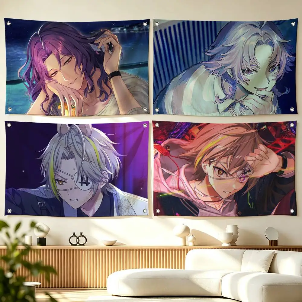 18TRIP Mobile Game  Flags Wall Hanging Tapestry Outdoor Garage Room Decorative flag Background Blanket