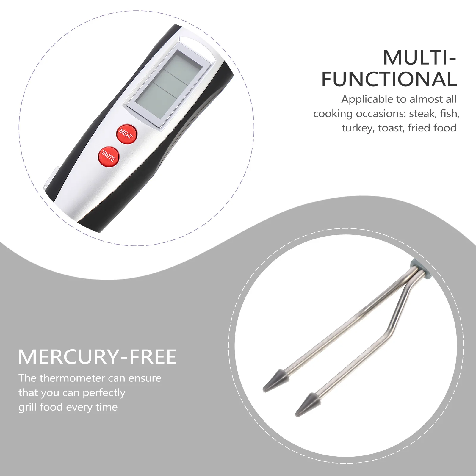 Food Thermometer Webèr Grill Probe for Meat Bbq Thermeter Cooking Kitchen Digital Number Thermometrer Termometr Noix