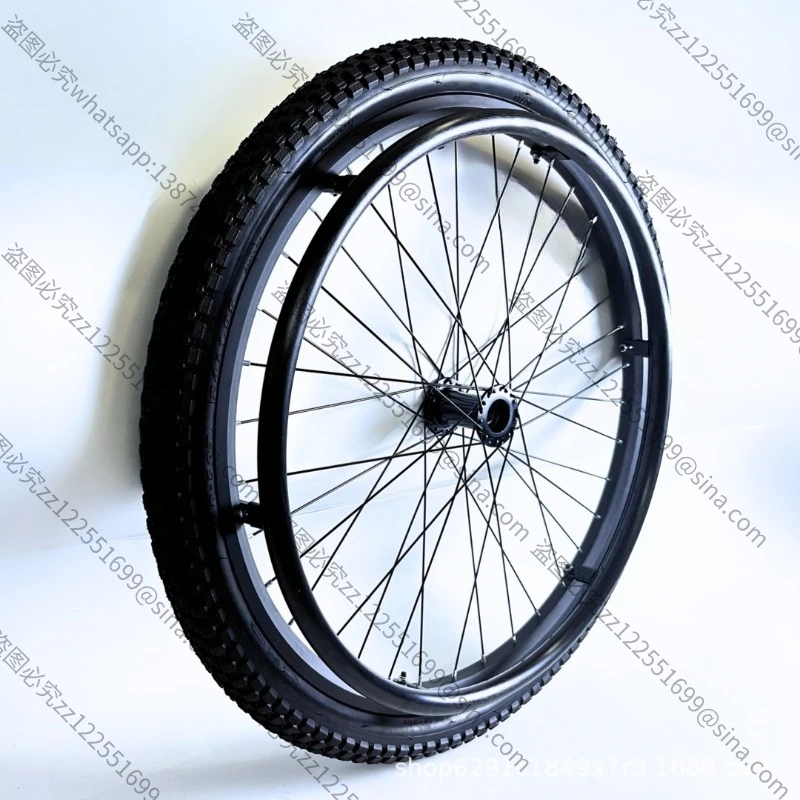 Suitable for 24-inch Sports Wheels, Aluminum Alloy Shock-absorbing Inflatable Large Wheels 24x1.95 Model Outdoor Shock-absorbing