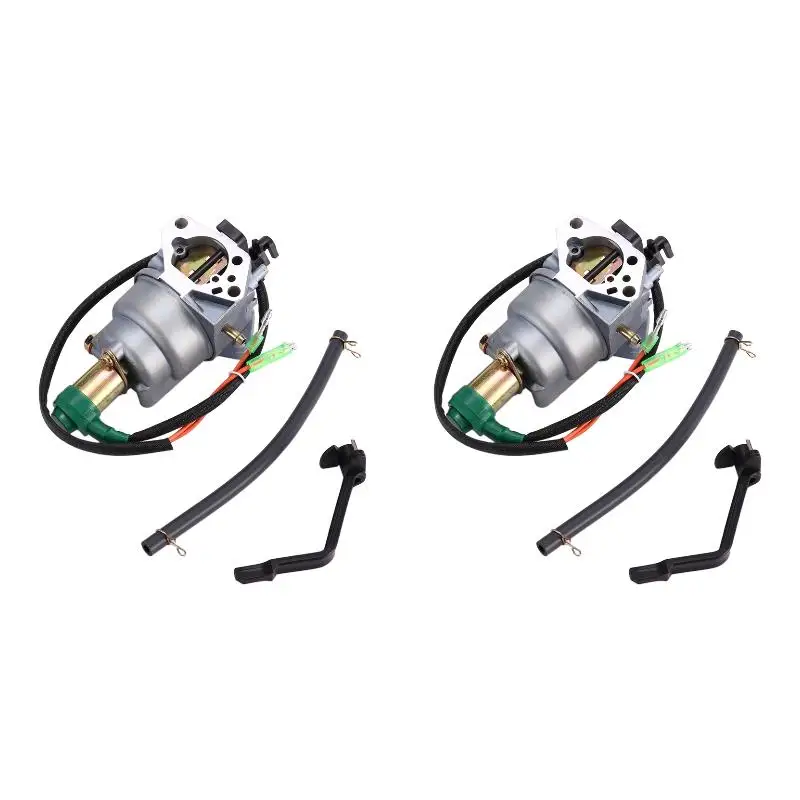 2PackX(Carburetor Fit 6500W for GX240 8HP GX270 9HP GX340 11HP GX390 13HP Portable Generator 182F 188F Ex6500 Ex5000)