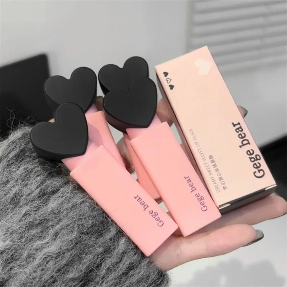 6Color Velvet Lip Glaze Natural Long Lasting Makeup Tool Matte Lipgloss Non-stick Cup Waterproof Lip Stick Mud Girl