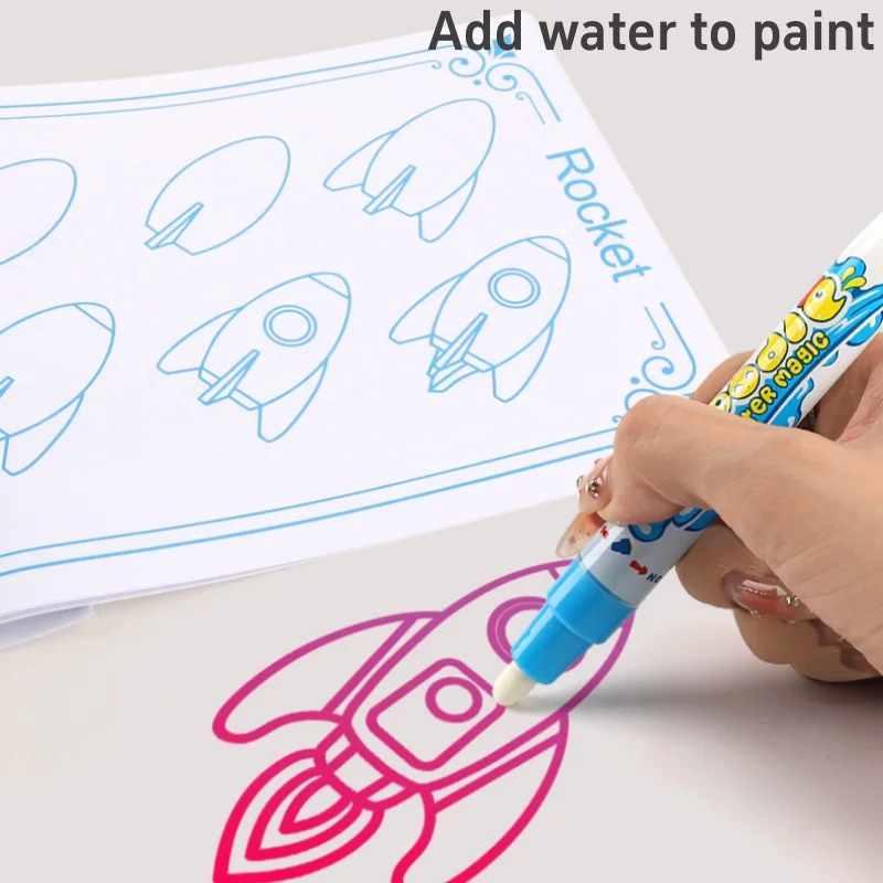 100x80 ซม.Magic Water Drawing MAT สี Doodle Drawing BOARD พร้อมปากกาแบบใช้ซ้ําได้ Montessori จิตรกรรม BOARD ของเล่นเพื่อการศึกษาของขวัญ