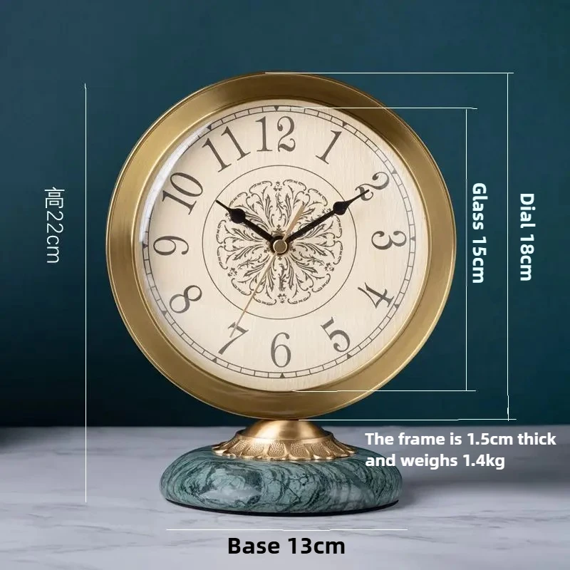 Retro Clock Digital Table Clock Desk Desktop Living Room Household Modern Sitting Clock Bedroom Silent Quartz Watch Ornaments