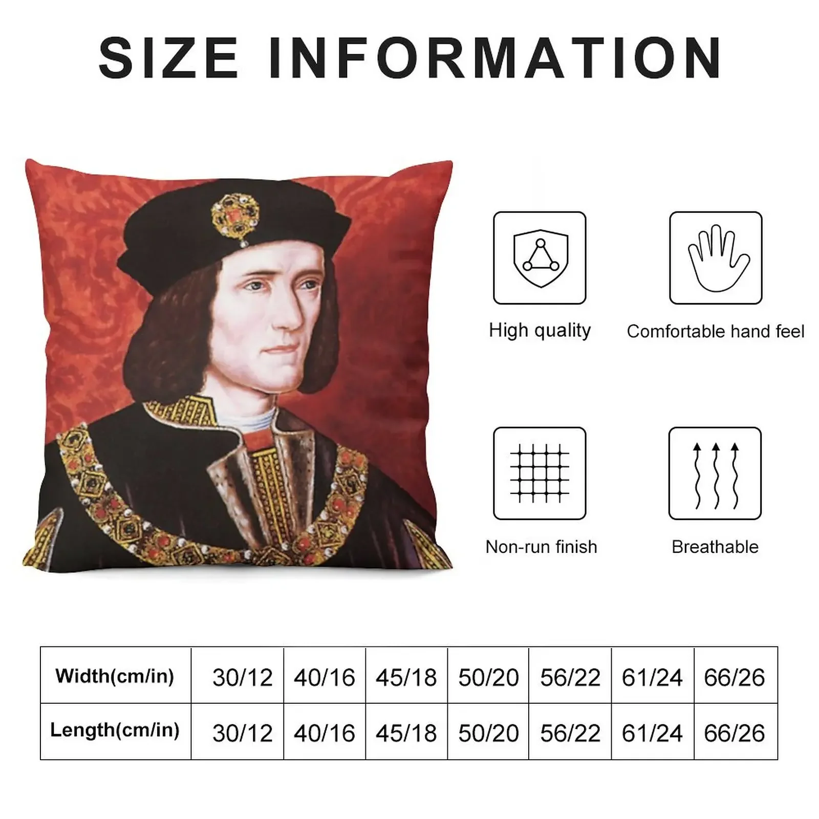 Richard III Throw Pillow autumn decoration Sofa Cushions Cover pillow