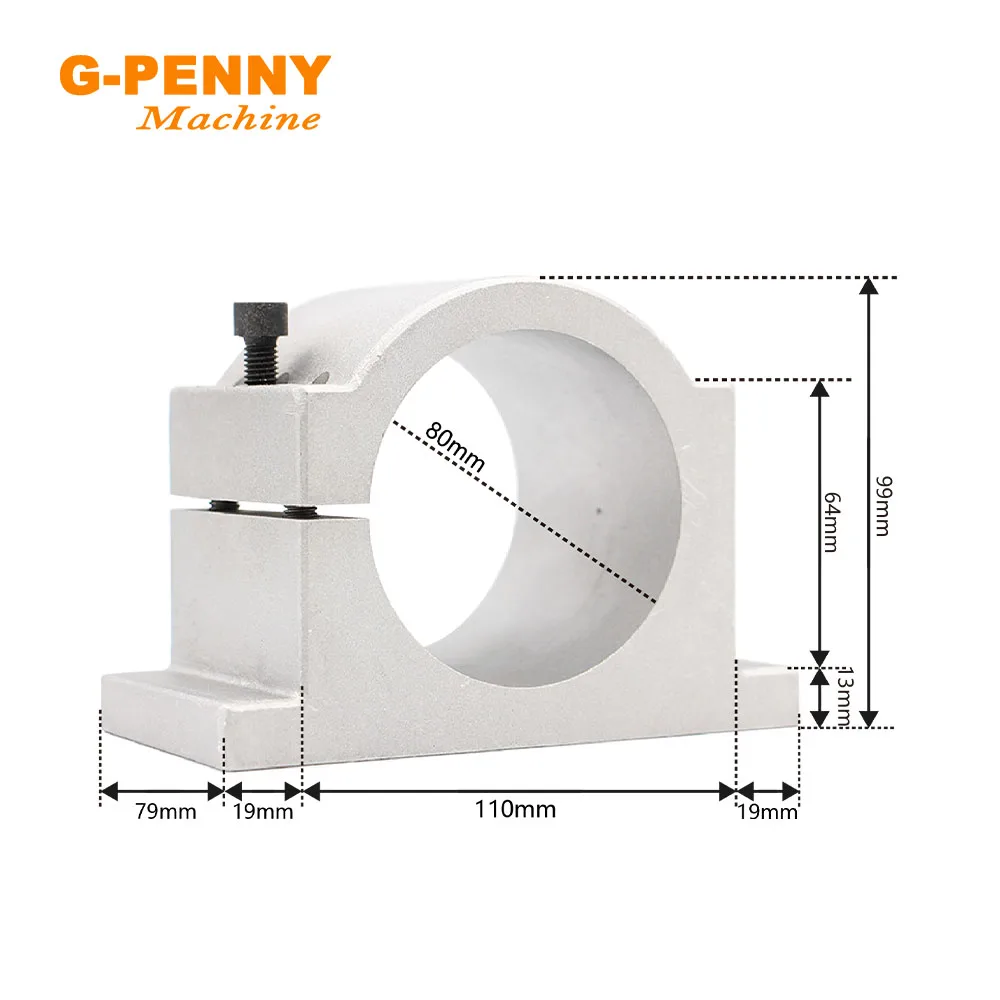 수냉식 스핀들 모터 키트, 총알 타입 베어링, 2.2KW, ER20, HY, QL 인버터, 80mm 브래킷, 75W 워터 펌프, 220V, 380V, 4 개