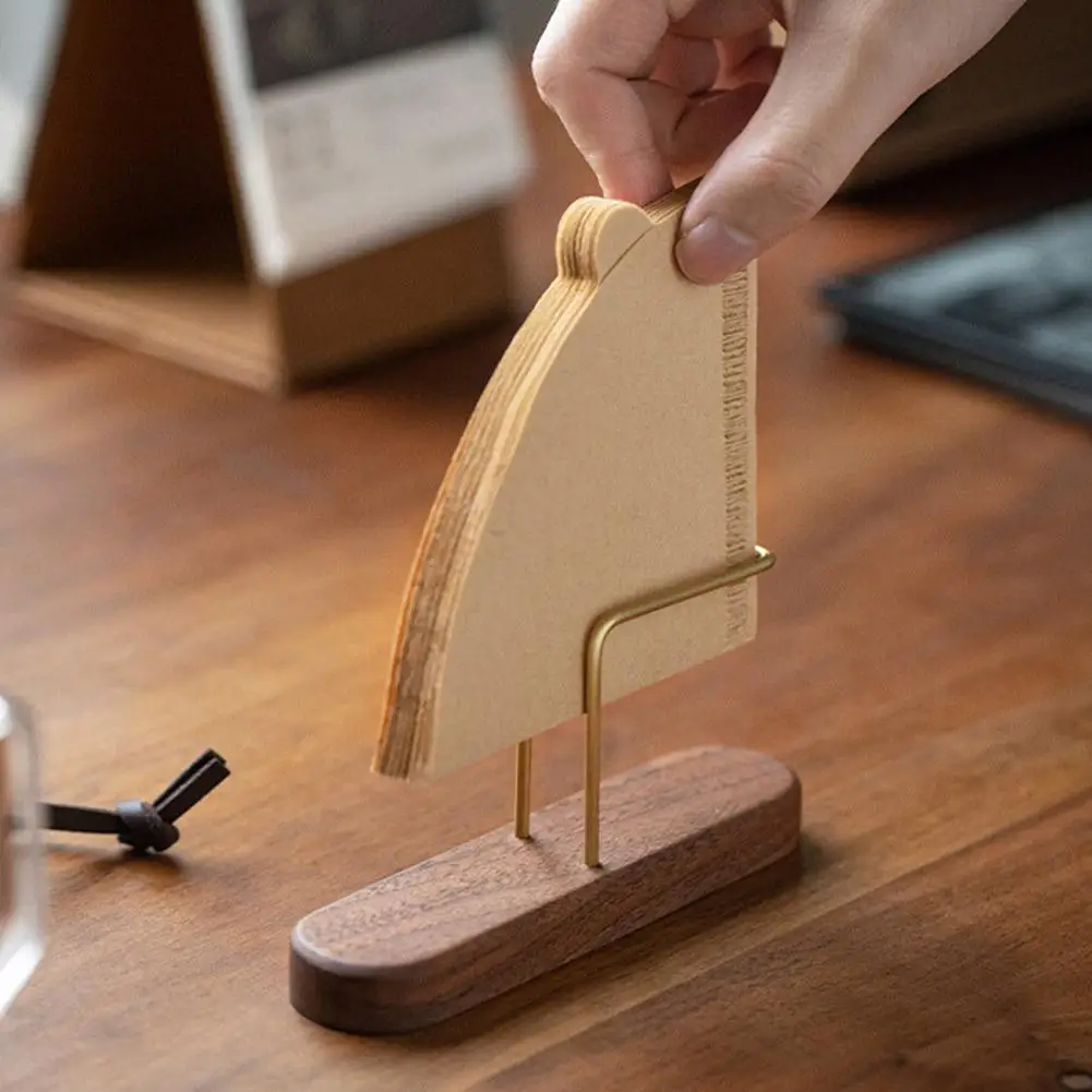 V Shape Wooden Filter Paper Rack Filtering Papers Storage Accessories Coffee Stand Holder Household Tools Barista Coffee To W2Q5