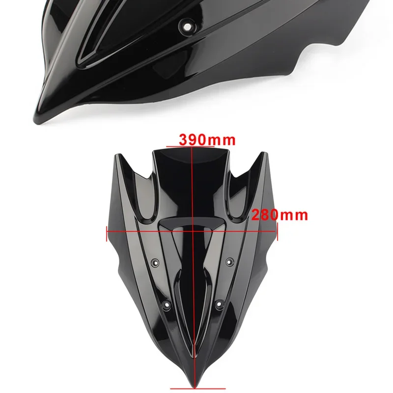 

For Kawasaki Z250 Z300 2013 - 2018 Motorcycle Wind Deflector Double Bubble Windshield Protector Windscreen Z 250 300 15 16 17 14