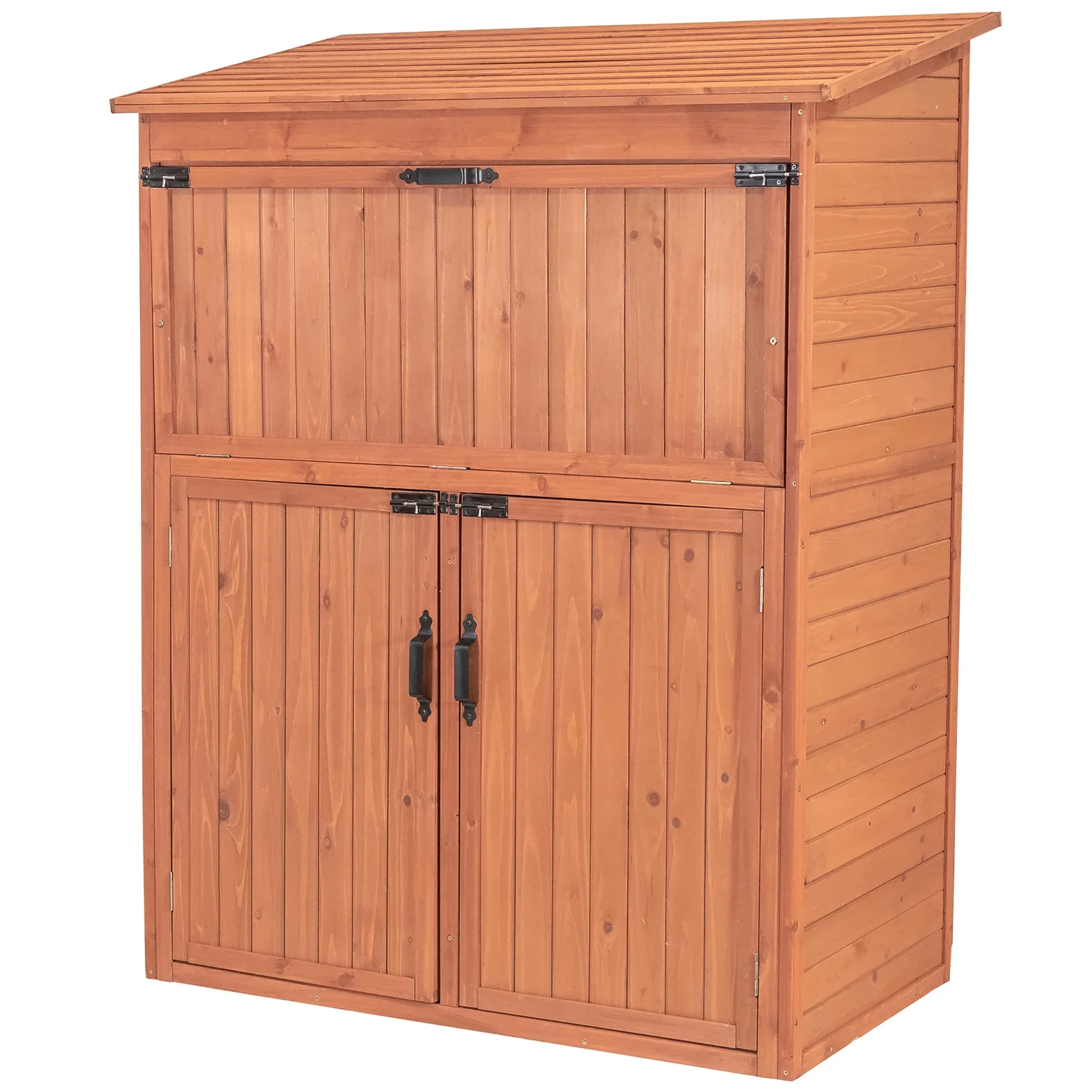 

2026 Outdoor Garden Wooden Storage Cabinet With Drop Table Storage Tool Cabinet