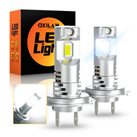 OXILAM 2Pcs Mini H7 LED Headlights Canbus Car Lamp For Opel VW Passat Golf 6 7 Polo Audi A4 B8 B6 B7 A3 8P Q7 Mazda 2 5 3 BK CX7