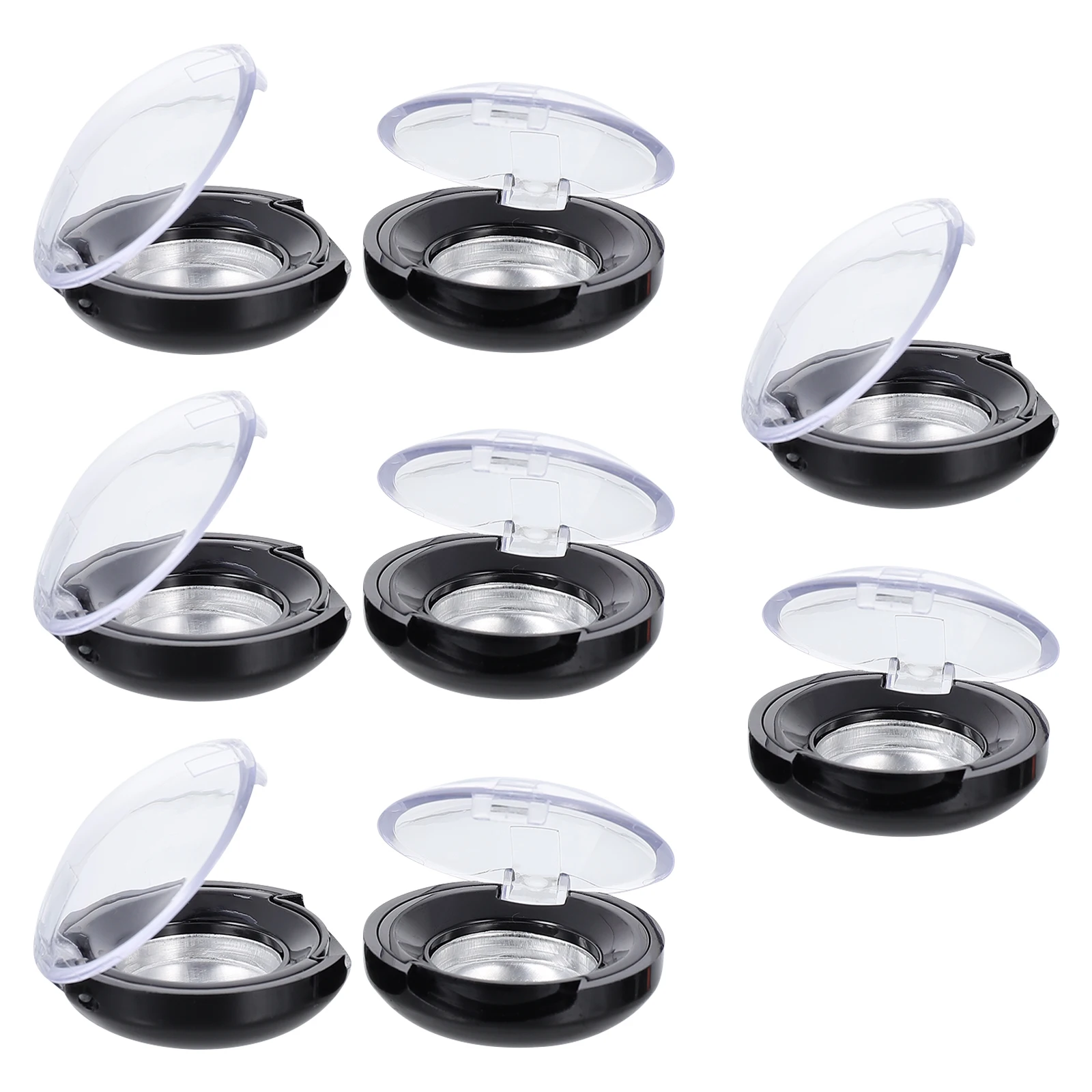 

8pcs Eyeshadow Refill Box Dustproof Portable Makeup Organizer Storage Case Plastic Cosmetics Sub Container Small Tray