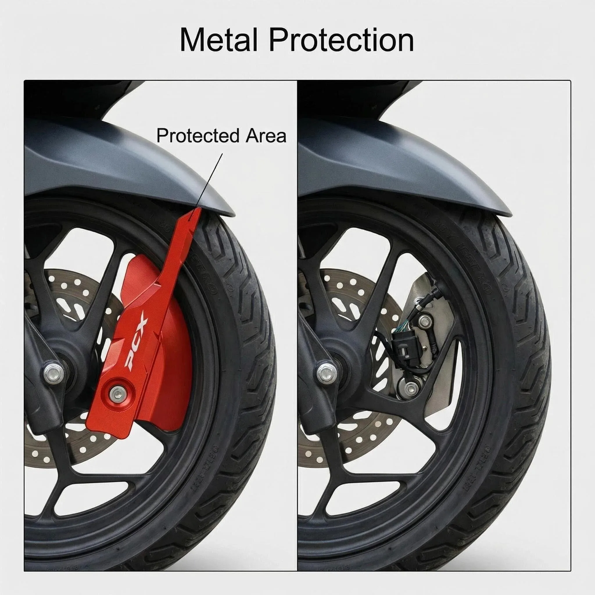 Motorcycle Accessories Guard Before Front Wheels For HONDA PCX160 PCX125 PCX 125 ABS Sensor Cover Protector