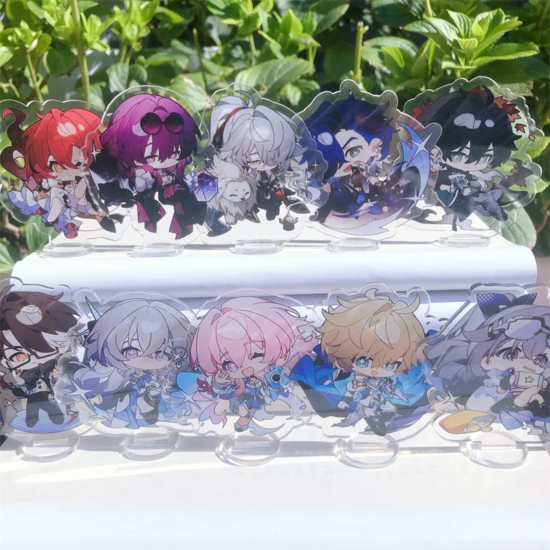 Honkai: Star Rail Jing Yuan Blade Imbibitor Lunae Sampo Koski Figure Stand Plate Anime Game Keychain Cosplay Prop Accessories