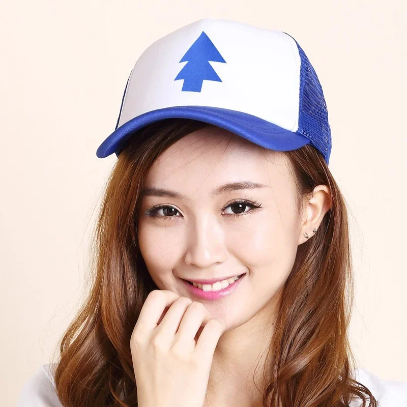 Cartoon Dipper Baseball Cap Pine Tree Gravity Arrow Summer Fall Sports Adjustable Women Mens Golf Cap Solid Snapback Hats Gorras