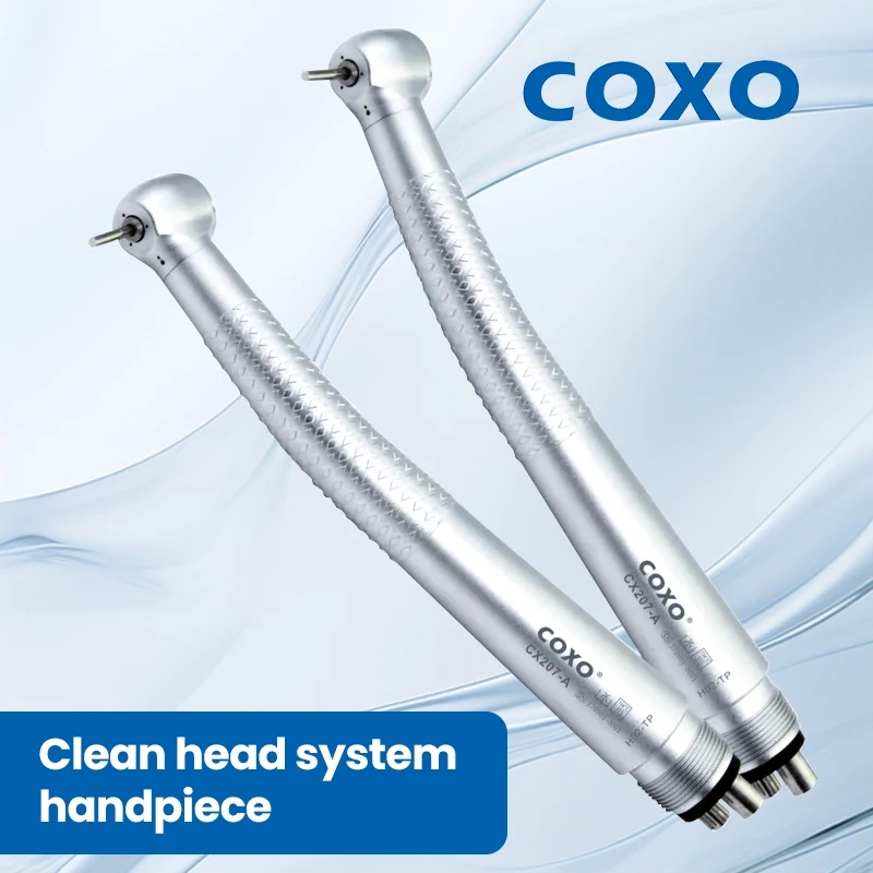 

COXO CX207-A Air Turbine High-Speed Dental Handpiece Essential Equipment for Tooth Cleaning, Whitening Other Dental Procedures