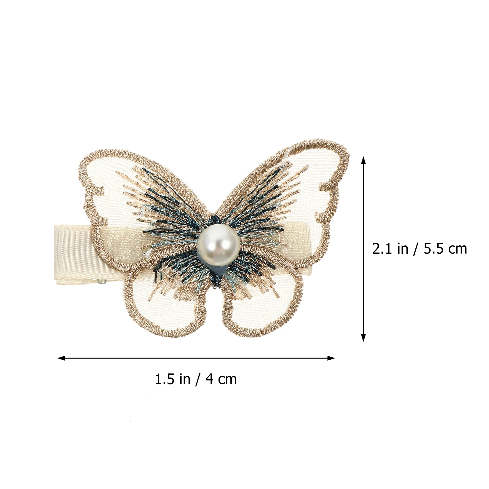 

14 Pcs Butterfly Hair Clips Women Headdress Wedding Accessories Polyester Hair Barrette Fabric Durable Daily Party