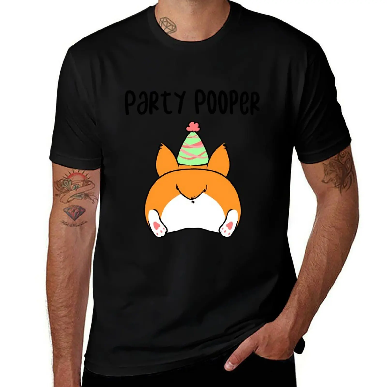 

Party Pooper T-Shirt t shirt man plain t shirts for man graphic vintage t shirt personalised T-Shirt