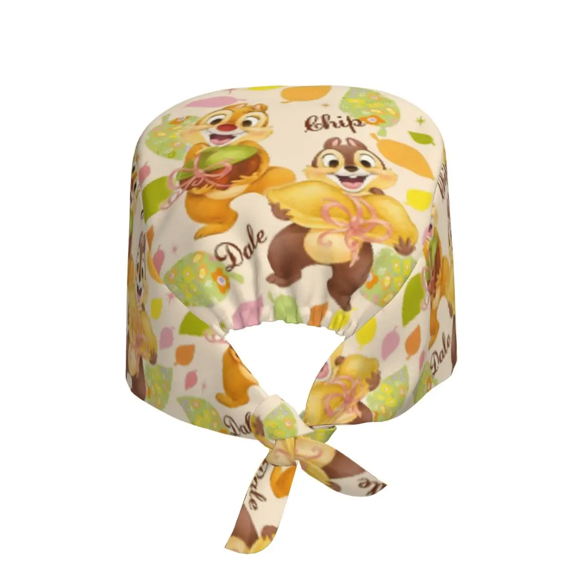 Custom Cute Chip Dale Cleaning Working Cap Cool Men Women Kawaii Acorn Scrub Cap Surgicals Hat Nurse Scrubs Hat For Dentist