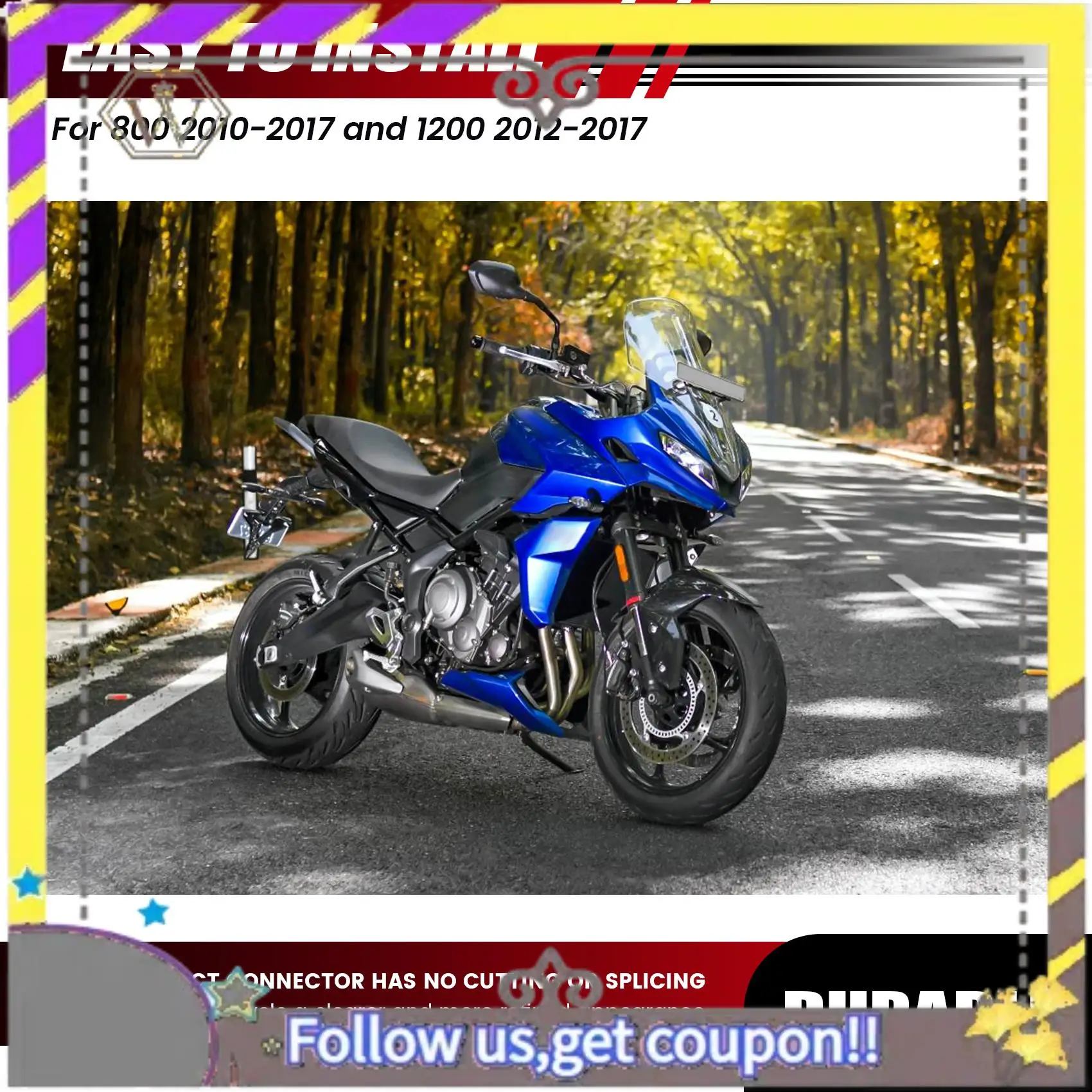 

ABXV-Motorcycle Headlight Grille Shield Guard Lamp Cover Protector For Triumph Tiger 800 2010-2017 & Explorer 1200 2012-2017