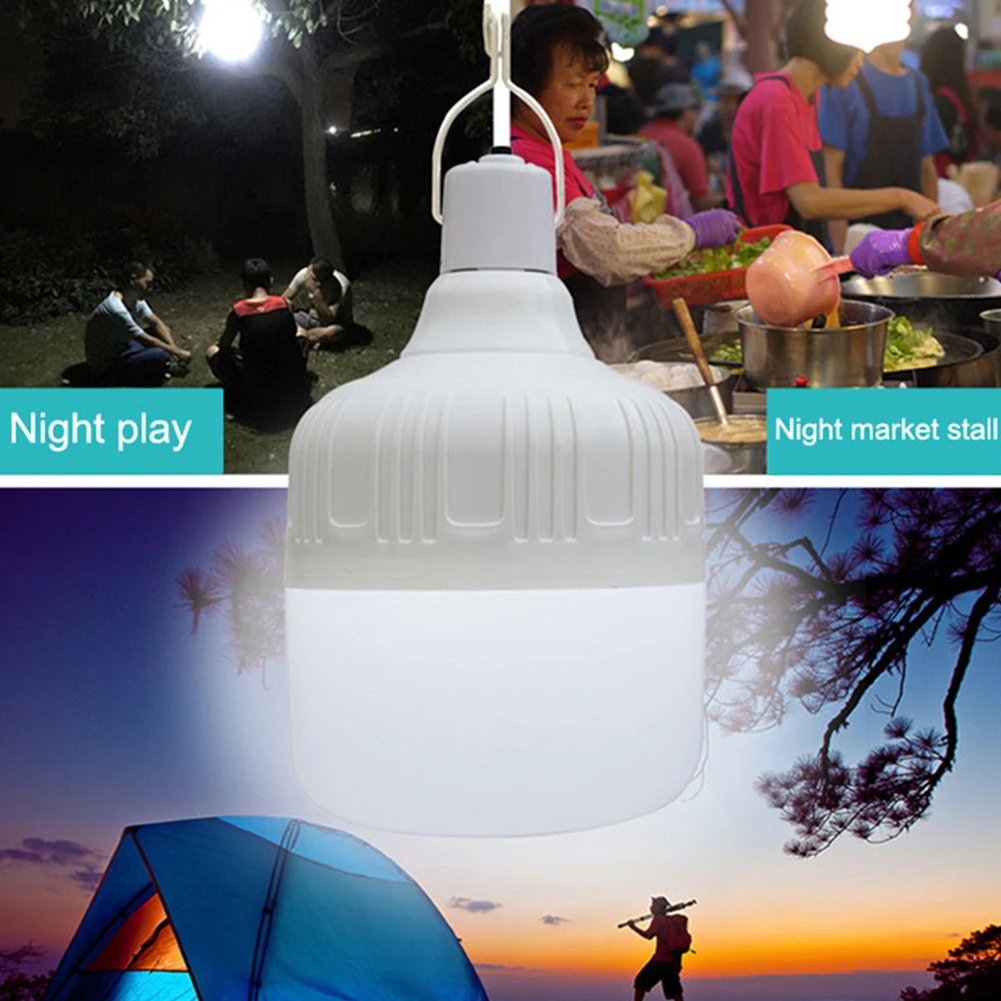 

LED Emergency Light USB Charging with Hook Tent Light Multifunctional Camping Tent Lights Energy-Efficient for Outdoor Equipment