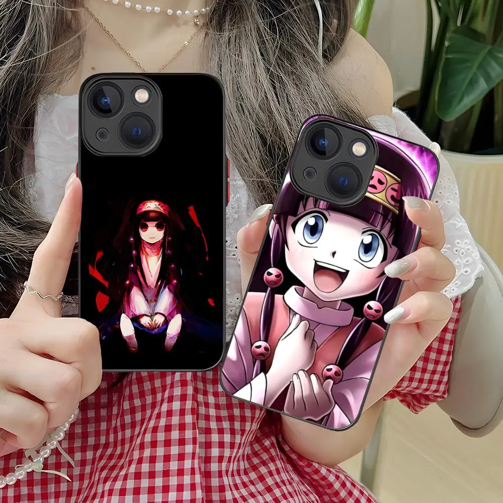 

Чехол для телефона Hunter Alluka Nanika для iPhone 16, 15, 14, 13, 12, 11 X XR XS 8 7 Pro Max Plus, мини-цветный силиконовый защитный чехол