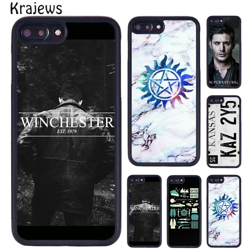 Krajews SUPERNATURAL WINCHESTER TV SHOW Phone Case For iPhone 16 15 14 plus 11 12 mini 13 Pro XR XS Max cover coque