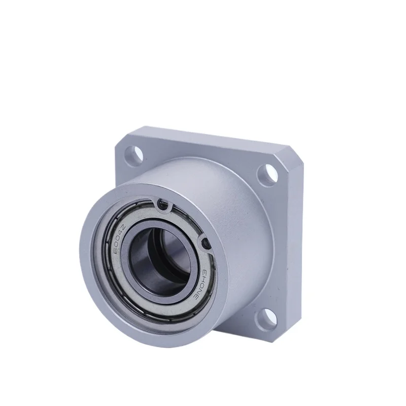 1PCS Square Flange Bearing Housing with Snap Ring Double Bearing Housing Support BGSB Square Type KBES