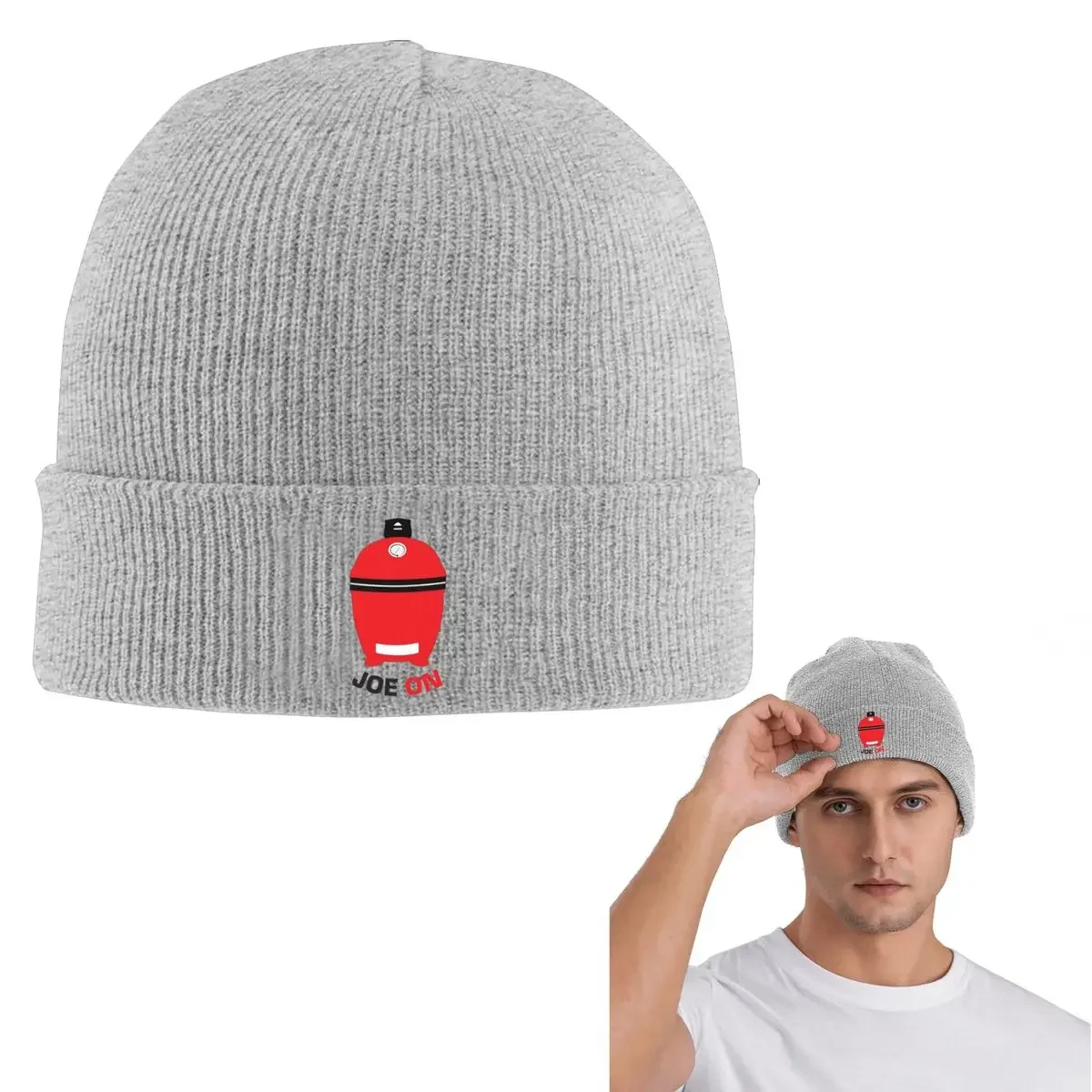 New Kamado Joe BBQ Grill And Smoke Warm Knitted Cap Hip Hop Bonnet Hat Autumn Winter Outdoor Beanies Hats for Unisex Adult