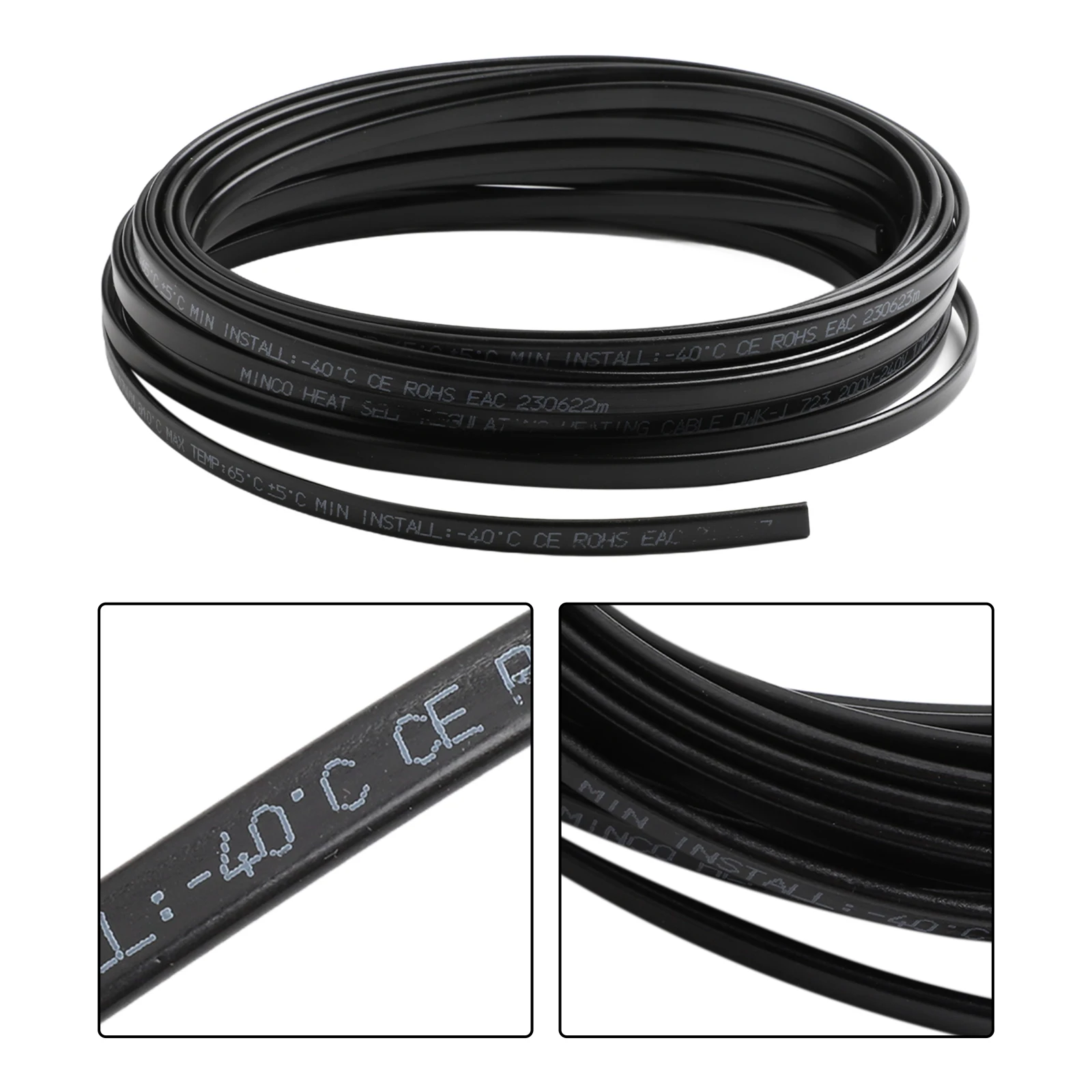 

20W/M 50m Flame Retardant Belt Self Temperature Limiting Deicing Heating Cable Wide Applications Sturdy Material