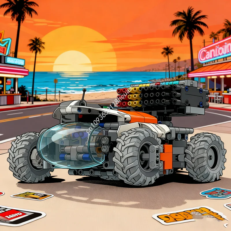 

580 шт. MOC ракетная пусковая установка мод Техническая модель Строительные блоки Архитектура Сборка игрушки Идея Рождественский подарок Образование День рождения