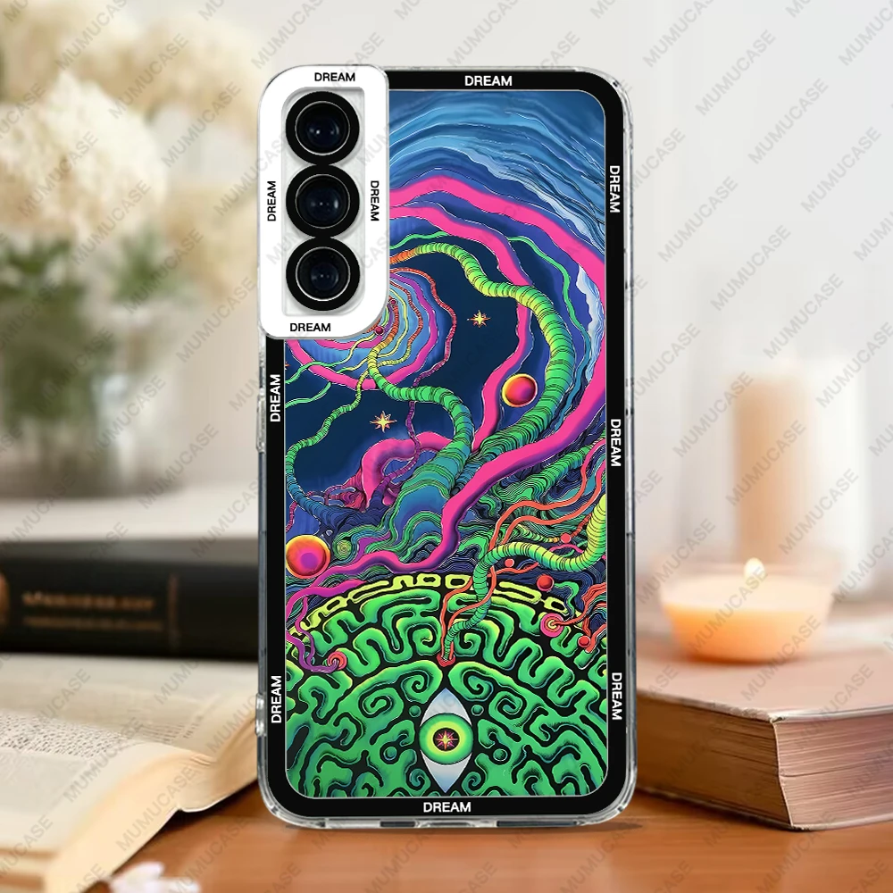 Case For Samsung Galaxy S24 S20 S21 FE S22 S23 Ultra A13 A32 A33 A50 A52 A53 A73 A54 A14 Soft Cover Dream Art