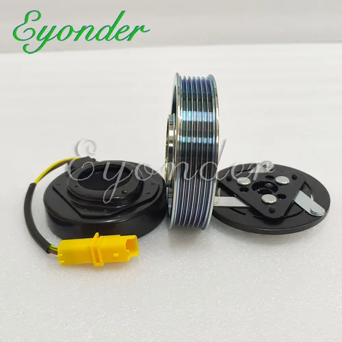 Imagen 2 del producto Polea de embrague de compresor de CA para CITROEN Berlingo C3 C4 C5 C6 PEUGEOT 6453XQ 6453LN 6453LH 6453QH 6453LF 1608881380 6189501960