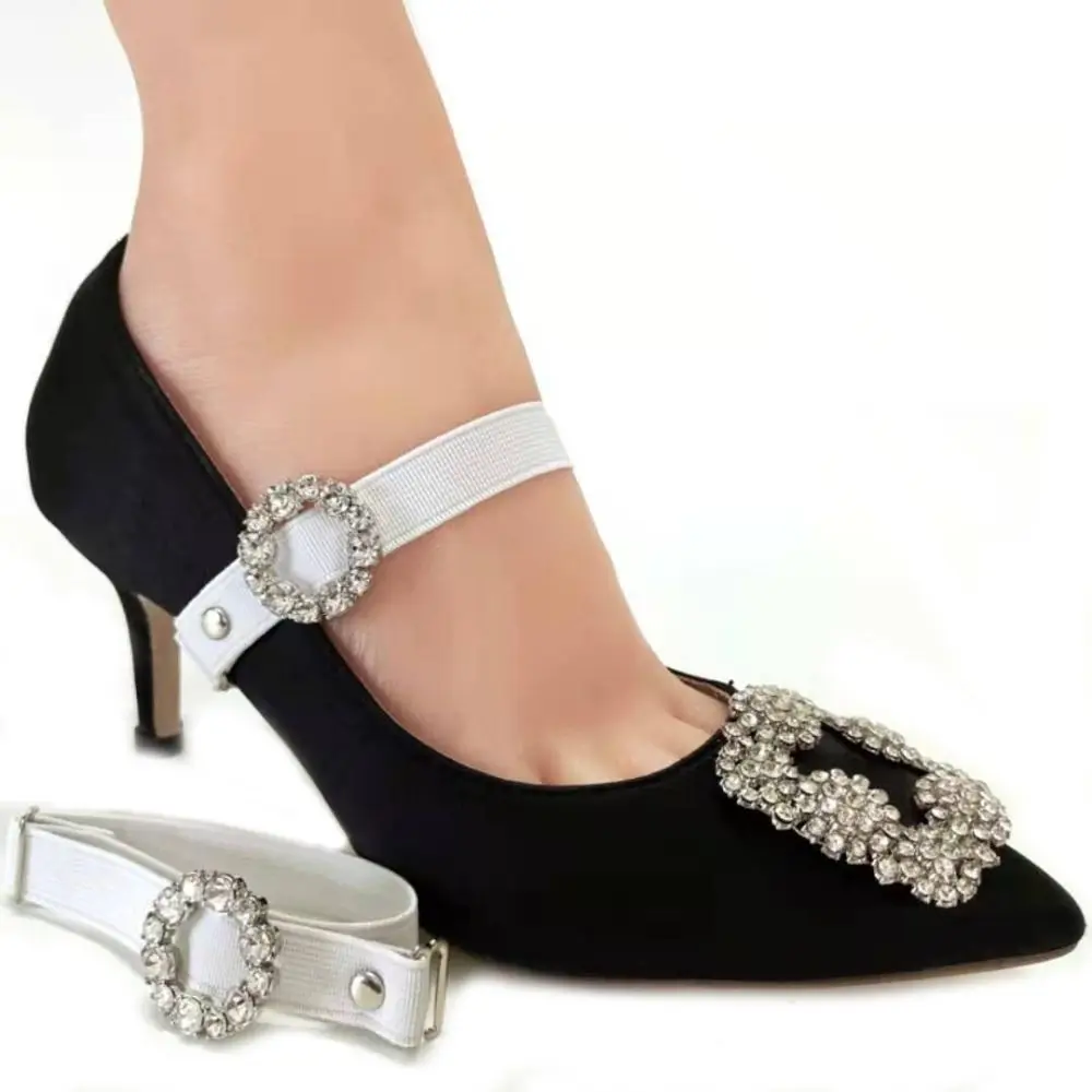 Anti-dropping Heel Women Shoeslaces Ankle Holding Tie Straps Band Bundle Shoe Strings Elastic Adjustable Lazy Shoelaces Women