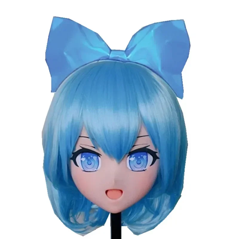 (Rabbit 11) Handmade Female Resin Crossdress Pretty Girl Full Head Mask Anime Cosplay Kigurumi Mask