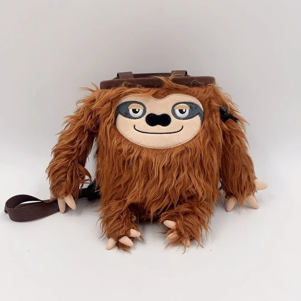 Neuer Sloth/Shark Magnesiumpulver-Beutel aus Flanell – Tier-Kletterbeutel, Kletterausrüstung, Chalkbag, Outdoor-Kletterbeutel