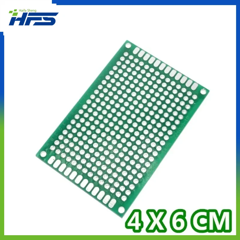 Double Side Prototype PCB para DIY, Universal Printed Circuit Board, 4x6cm