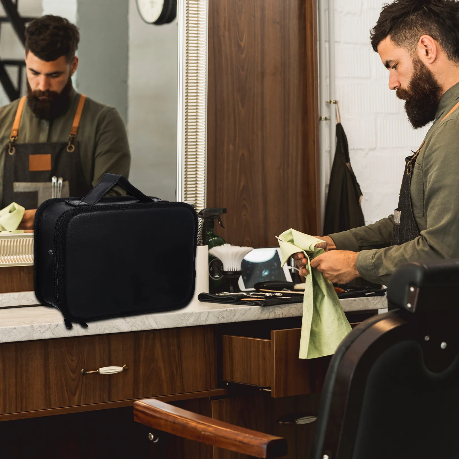 Scissors Bag High Quality Canvas Barber Tool Bag For Hairdressing Comb Fader Kettle Storage Durable Portable Hairdressing