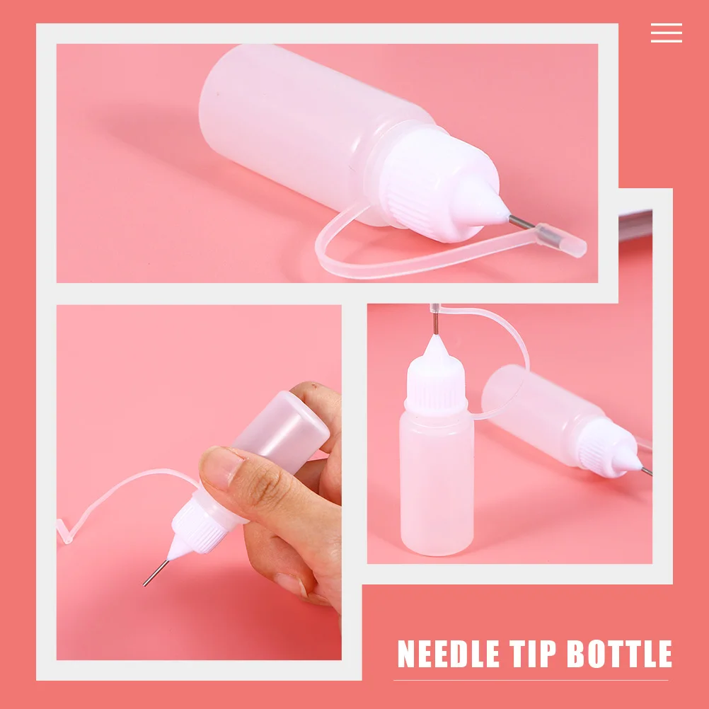 

30 Pcs Oil Bottle Precision Needle Applicator Glue Dispensing Bottles Squeeze with Pointed Tip Fine Liquid