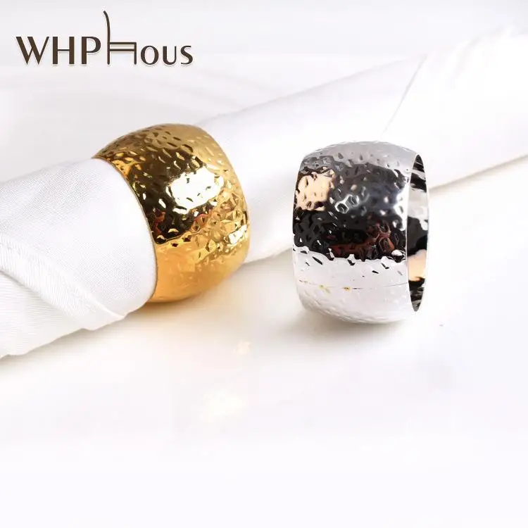 Wedding Napkin Rings Table Decoration Hotel Room Golden Ring Napkin Buckle Western Restaurant Metal Napkin Circle Cloth Ring