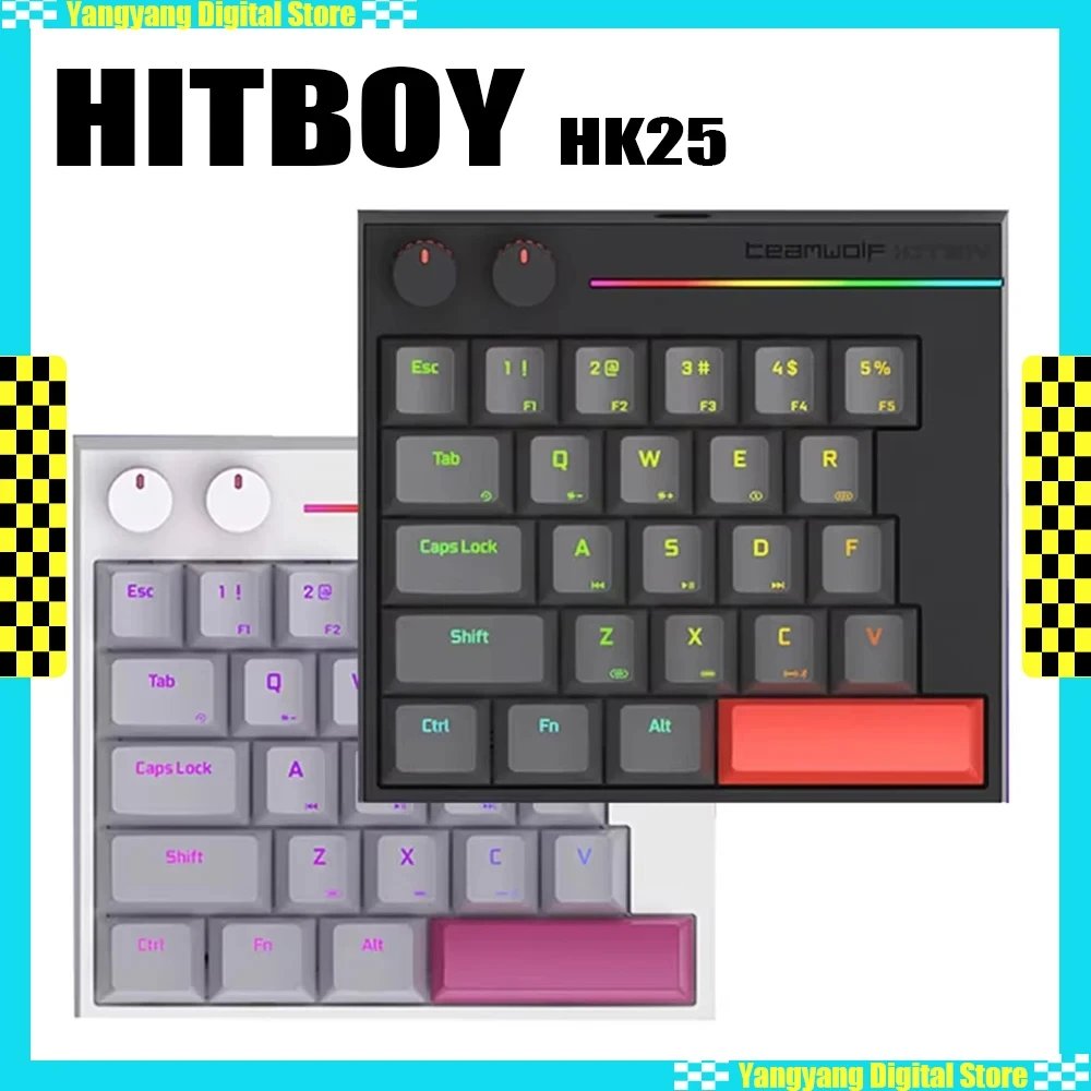 

Механическая клавиатура HITBOY HK25, магнитный переключатель, RGB подсветка, материал ABS, 8K, оригинальная высота, игровая клавиатура для киберспорта и геймера