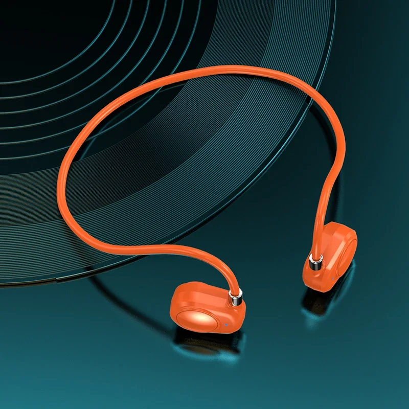 BL06 Earphone Konduksi Udara Baru TWS Headphone Nirkabel Terpasang Di Telinga Bluetooth Earbud Berkendara Bersepeda Headset Olahraga Lari