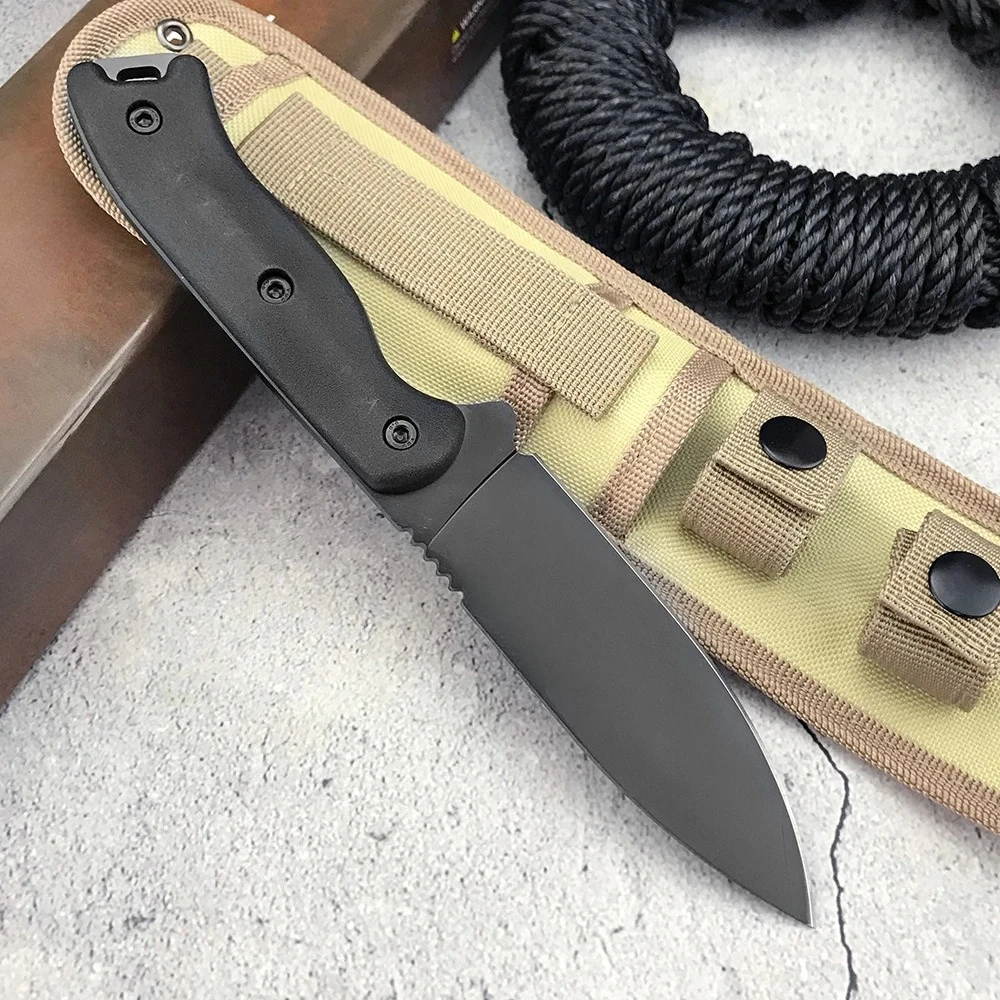 Nylon Fiber Handle Fixed Knife High Hardness Multifunctional Field Adventure Camp Picnic Wilderness Exploration Utility Cutter