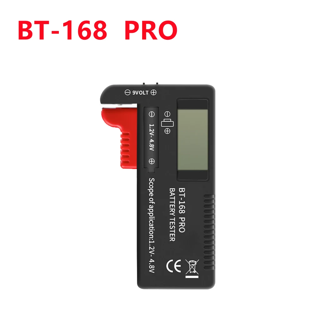 Digital Battery Tester LCD Display C D N AA AAA 9V 1.5V Button Cell Battery Capacity Check Detector Capacitance Diagnostic Tool