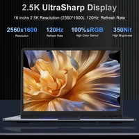 Ninkear N16 Pro 16 Inch Laptop Intel Core i7-12700H 16GB RAM 1TB SSD 2.5K 120Hz 100% sRGB Windows 11 Iris Xe WiFi 6 65W PD Fast Charge Fingerprint Laptop 3