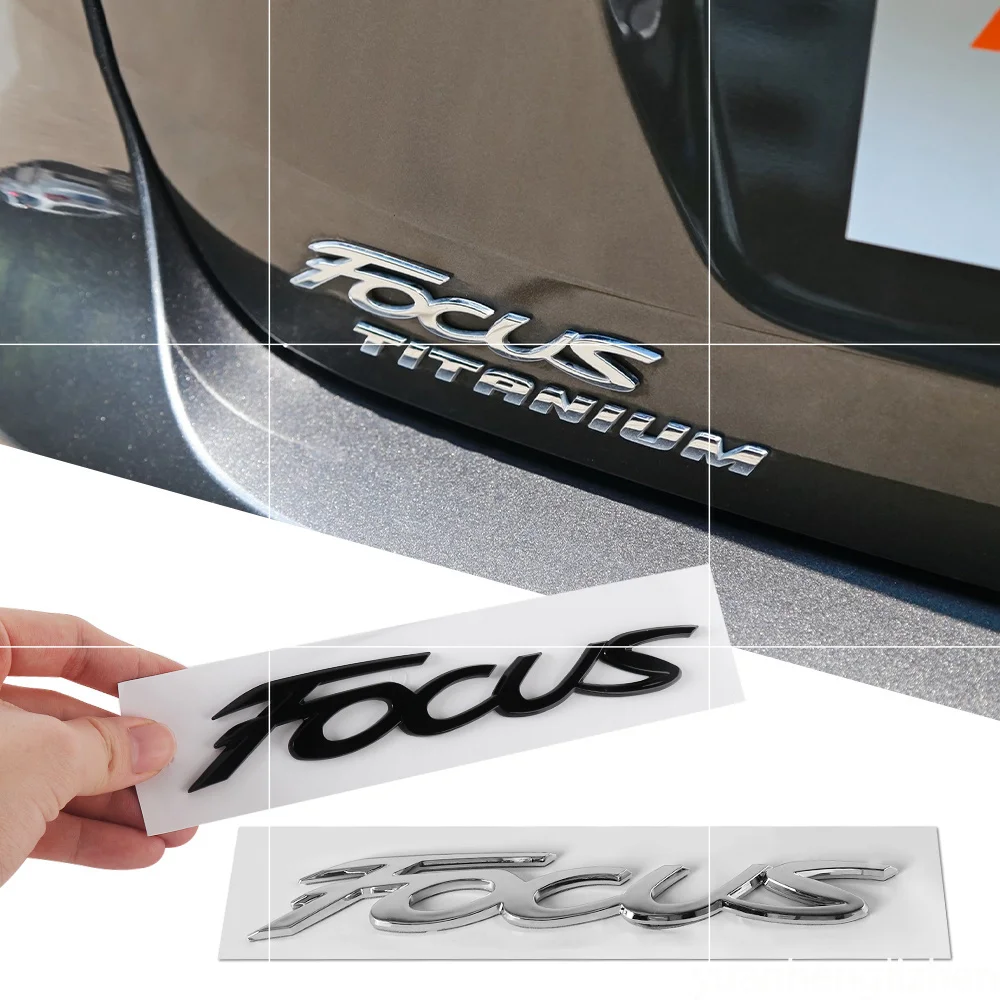 For Focus Car Emblem 3D Hybrid ST Line MK2 MK3 MK4 Body Decals Sticker Rear Tail Trunk Boot Letter Badge refit label Styling