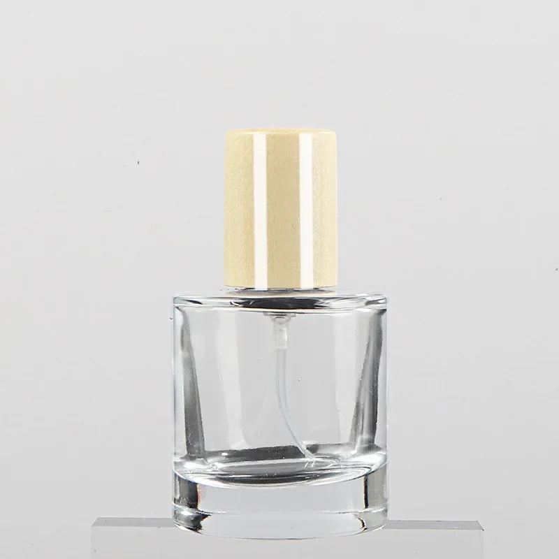 Bayonet Perfume Bottle Dispensing Empty Bottle Press Cap 30ml 50ml Glass Dispensing Portable Spray Bottle Cosmetic Containers